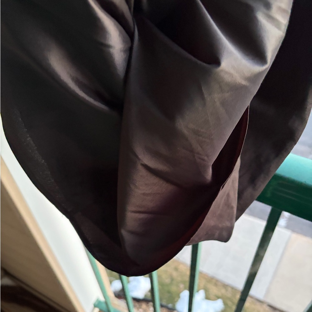 🆕 FRAME Noir Puff Sleeve Mini Dress S/P Black Viscose Linen Blend Party Office - Picture 14 of 17